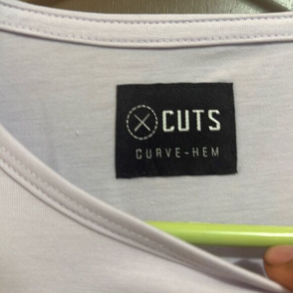 Cuts Clothing Men's Long Sleeve Curve Hem Crew NeckSignature Fit Tee- M - Picture 4 of 6